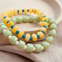 Capri Yellow Jade Bead Bracelet, thumbnail 5 of 6