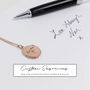 Personalised Lotus Necklace In Sterling Silver, thumbnail 11 of 12