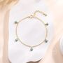 Delicate Turquoise Charm Bracelet, thumbnail 5 of 11