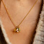 9ct Personalised Birthstone Charm Cluster Necklace, thumbnail 2 of 12