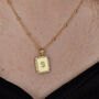 Sparkling Gold Vermeil Initial Pendant Necklace, thumbnail 3 of 8