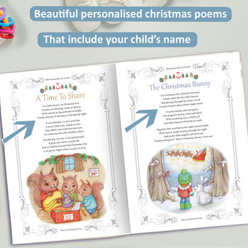 Christmas Carols, Nursery Rhymes And Personalised Poems Book, 6 of 9