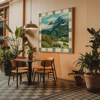 Mountain In The Country Print, Landscape Painting, 3 of 11