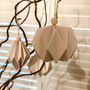 Three White Paper Origami Christmas Tree Decorations, thumbnail 5 of 9