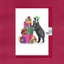 Woodland Christmas: Festive Badger Christmas Card, thumbnail 4 of 9