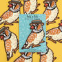 Zebra Finch In A Boater Iron On Embroidered Patch, thumbnail 2 of 5