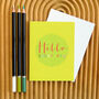 Mini Hello Sweet Pea Card, thumbnail 1 of 4