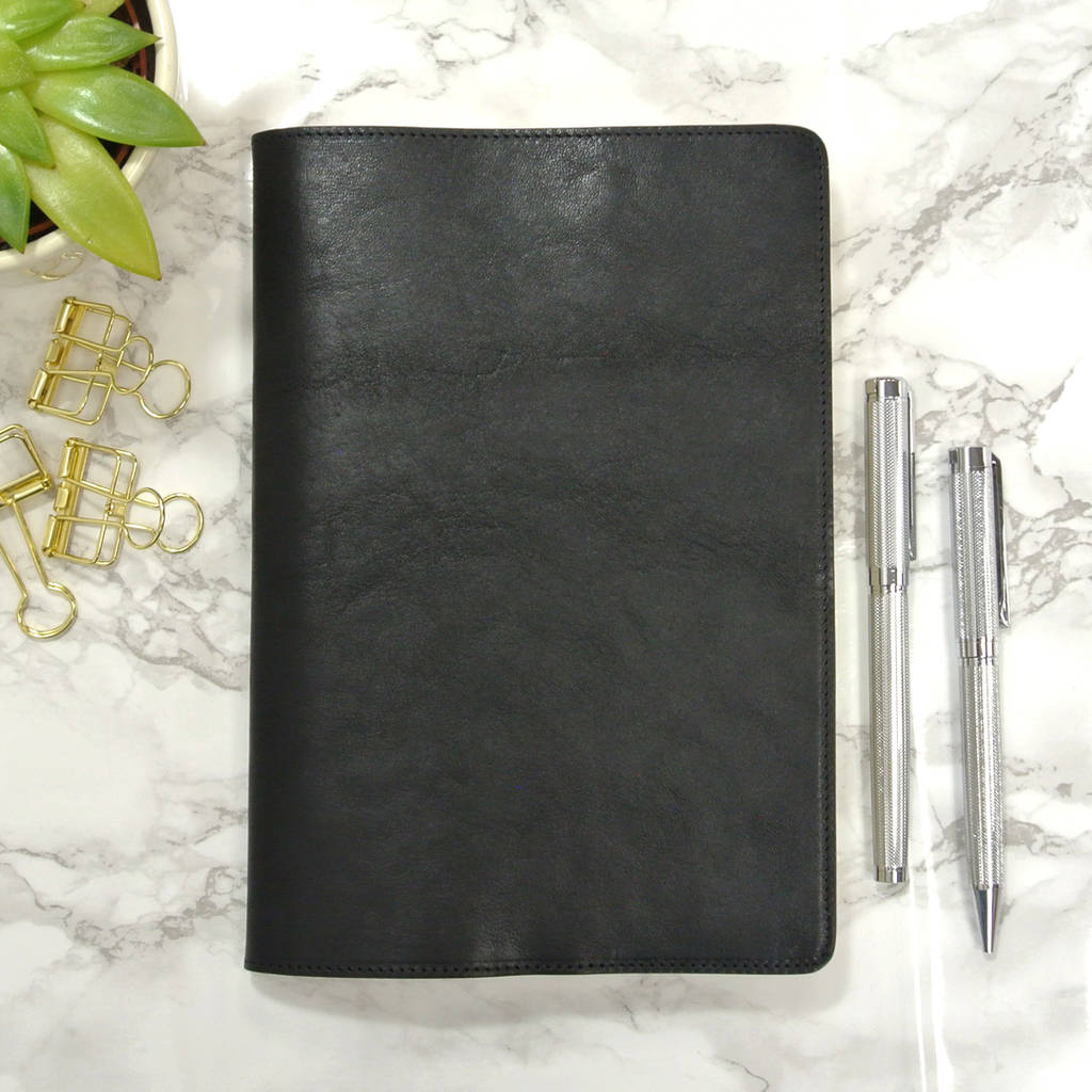 personalised italian leather notebook | undated diary by the british ...