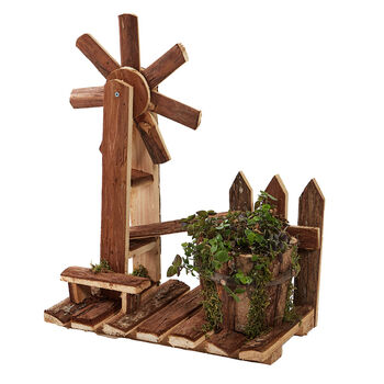 Meadow Valley Windmill Bird House Planter, 3 of 11