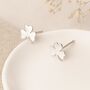 Sterling Silver Lucky Clover Stud Earrings, thumbnail 1 of 5