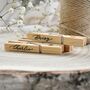 Personalised Wooden Wedding Favour Place Name, thumbnail 1 of 8
