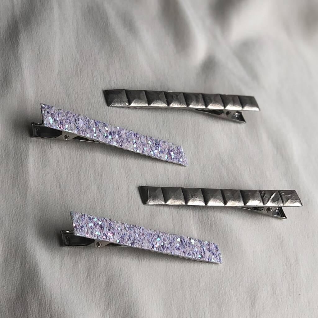 Narrow Barrette Hair Clips 'Wafer', 1 of 10
