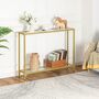 Console Table Tempered Glass Sofa Table Hallway Table, thumbnail 2 of 9