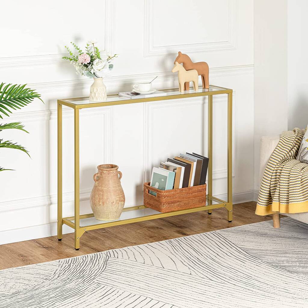 Console Table Tempered Glass Sofa Table Hallway Table By Momentum