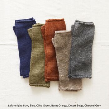 Fair Trade Unisex Merino Wristwarmer Gloves, 11 of 12
