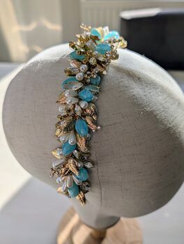 Turquoise Halo Headpiece, 12 of 12