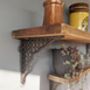 Wooden Shelf With Lattice Metal Brackets, thumbnail 3 of 3