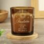 Personalised Celestial Amber Glass Candle, thumbnail 4 of 5