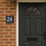 Personalised Black Square Acrylic House Sign Name Number Plaque New Home, thumbnail 4 of 5