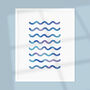 Rivers And Waves A4 Giclée Art Print, thumbnail 2 of 3