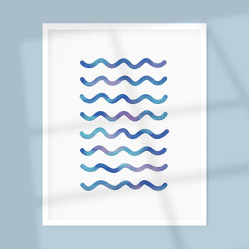 Rivers And Waves A4 Giclée Art Print, 2 of 3