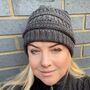 Chemo Headwear Beanie Hat Satin Lined Winter, thumbnail 5 of 10