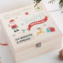 Personalised Children's Santa Christmas Eve Wooden Box, thumbnail 8 of 10
