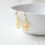 Gold Plated Sun Earrings, thumbnail 3 of 4