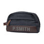 Personalised Weekender Grey Denim Wash Bag, thumbnail 5 of 5