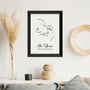 Personalised Line Art Relaxed Baby Print, thumbnail 1 of 12