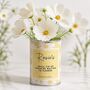 Personalised Flower Gift Tin For Birthdays, Thank Yous And Flower Girls, thumbnail 1 of 12