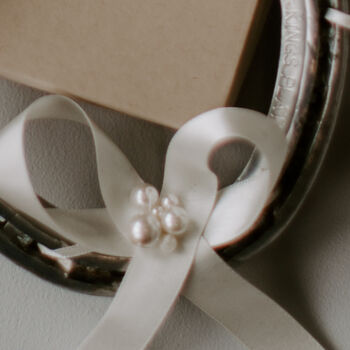 Pearl Wedding Anniversary Pearl Cluster Lucky Horseshoe, 3 of 3