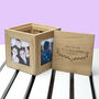 Personalised Mother's Love Oak Photo Cube, thumbnail 10 of 11