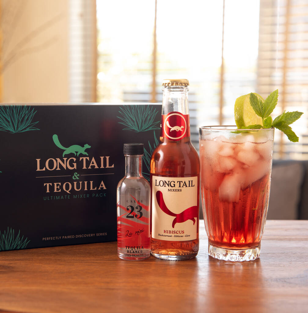 Tequila And Mixer Ultimate Gift Box By Long Tail Mixers