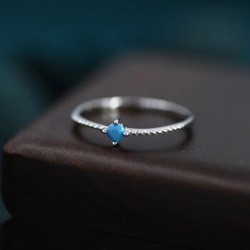 Turquoise Ring In Sterling Silver, 2 of 10