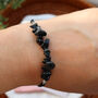 Black Obsidian Crystal Bracelet – Adjustable Cord, thumbnail 1 of 8