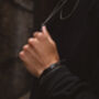 Men's Black Onyx And Silver Hematite Bracelet, thumbnail 4 of 4