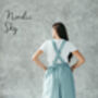 Linen Crossback Pinafore Apron | Japanese Art Smock, thumbnail 10 of 12