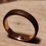 Copper And European Walnut Ring, thumbnail 6 of 7