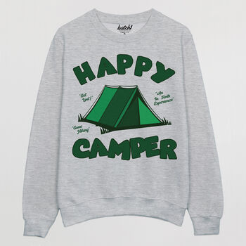 Happy Camper Women's Slogan Sweatshirt, 5 of 5