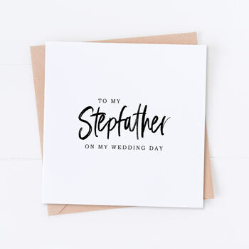 Step Dad Wedding Bridal Card, 2 of 6