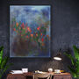 Azure Abstract Landscape Painting Canvas Print, thumbnail 1 of 2