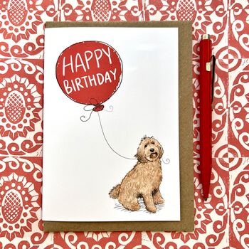 Personalised Labradoodle Birthday Card, 6 of 6