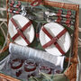 Four Person Green Tweed Chest Picnic Hamper, thumbnail 3 of 6