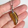 Angel Wing Carved Crystal Pendant Necklace Gift For Her, thumbnail 4 of 7
