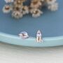 Mismatched Rocket And Planet Stud Earrings In Sterling Silver, thumbnail 6 of 11