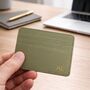 Green Personalised Vegan Card Holder, thumbnail 1 of 4