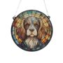 Cavalier King Charles Spaniel Stained Glass Effect Suncatcher, thumbnail 2 of 3