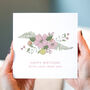 Floral Personalised Mothering Sunday Card, thumbnail 3 of 3