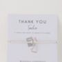 Thank You Teacher, Teaching Assistant, Nursery Teacher Or Childminder Silver Plated Bracelet, thumbnail 1 of 11